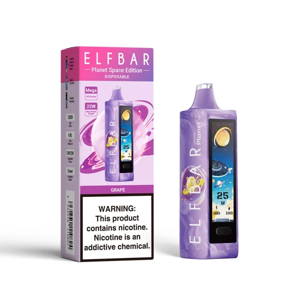 ELF BAR PLANET 25000 GRAPE 5% RECHARGEABLE