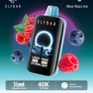 ELF BAR MOON NIGHT 40000 BLUE RAZZ ICE 5% RECHARGEABLE