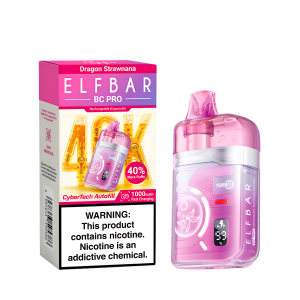 ELF BAR BC40000 PRO DRAGON STRAWNANA 5% RECHARGEABLE
