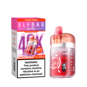 ELF BAR BC40000 PRO GRANNY CHERRY 5% RECHARGEABLE