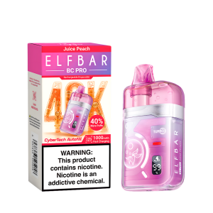 ELF BAR BC40000 PRO JUICE PEACH 5% RECHARGEABLE